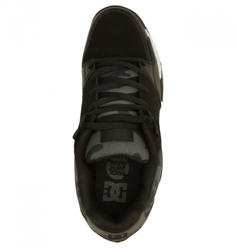 DC Versatile Men's Sneakers Black Camo | EWBPQI769