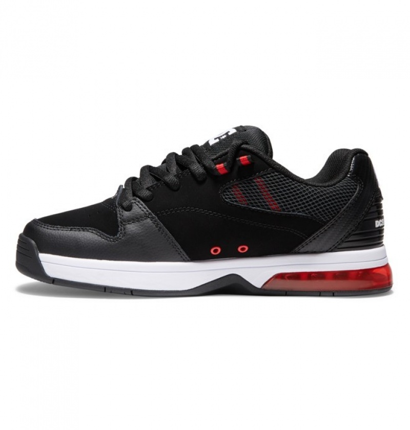 DC Versatile Men's Sneakers Black / White / Red | XHGBLN972