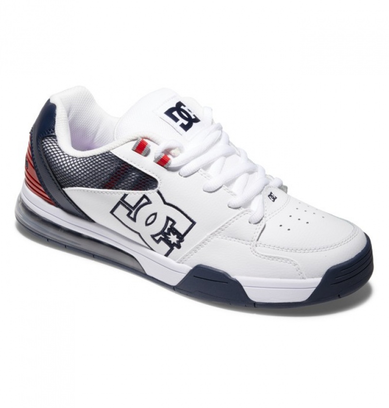 DC Versatile Men's Sneakers White / Red / Blue | VXNGPJ472