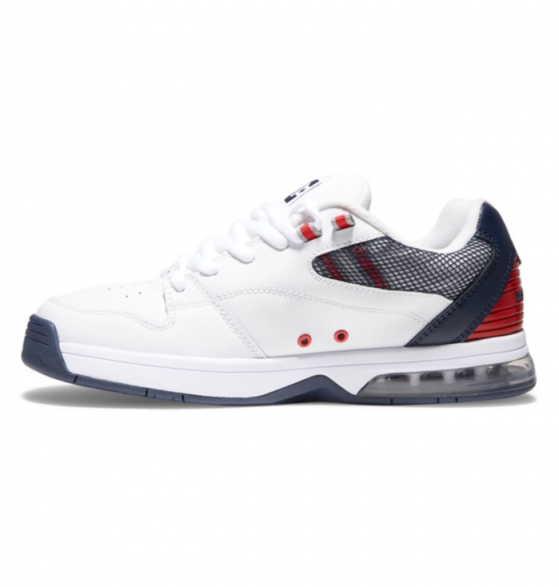 DC Versatile Men's Sneakers White / Red / Blue | VXNGPJ472