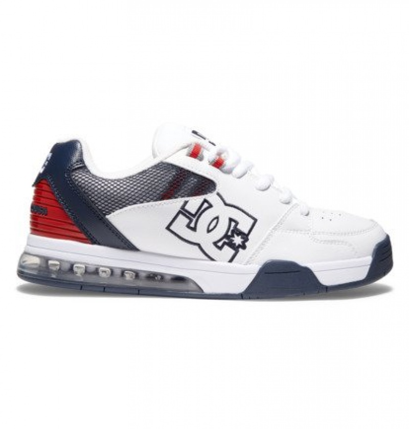 DC Versatile Men's Sneakers White / Red / Blue | VXNGPJ472