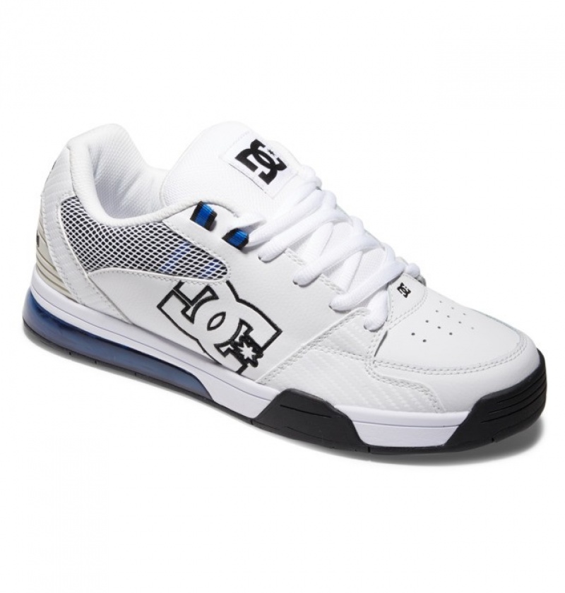 DC Versatile Men's Sneakers White / Royal / White | QWYIPJ198