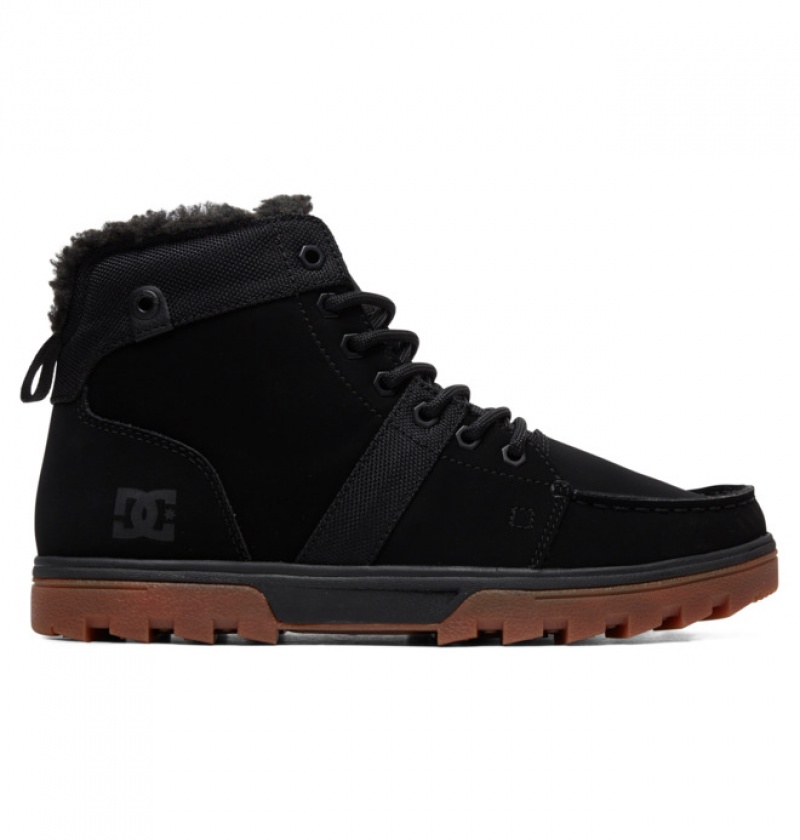DC Woodland Men\'s Winter Boots Black | ISUQRD673