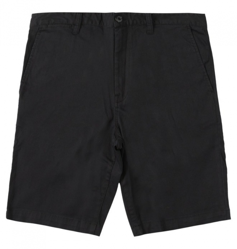 DC Worker Chino Men\'s Shorts Black | LCIAND501